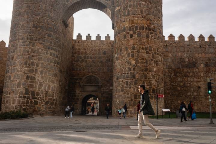 El restaurante está junto a la muralla de Ávila.