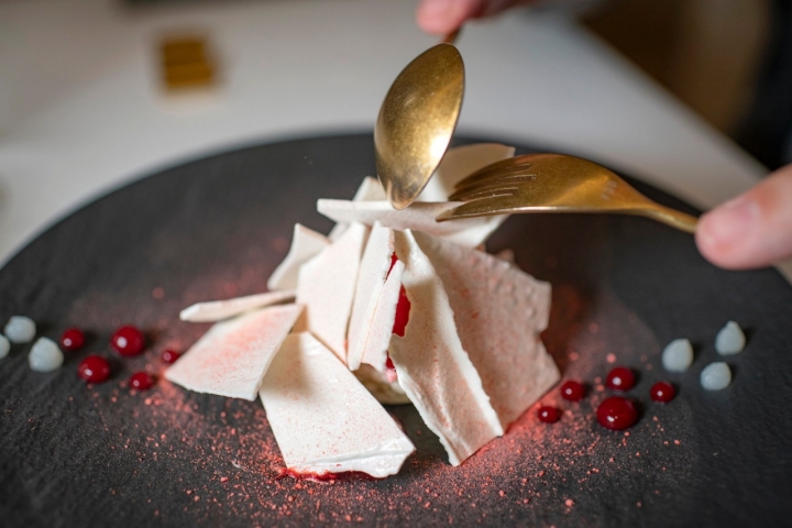 Postre de merengón del restaurante Quimbaya (Madrid) Postre de merengón del restaurante Quimbaya (Madrid)