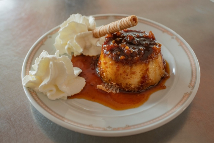 Restaurante O Castro Flan de castañasv Restaurante O Castro Flan de castañasv
