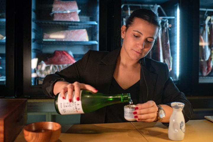 El maridaje de sake es toda una sorpresa.