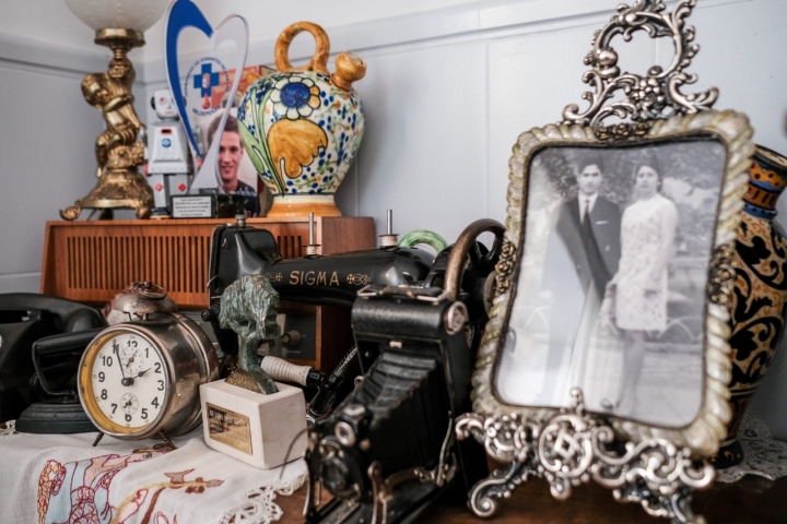 Detalles de la decoración de la pastelería.