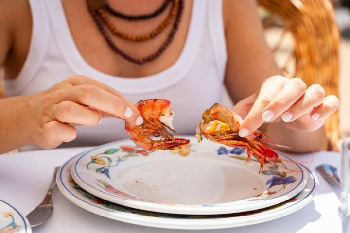 Los mariscos son de la costa de Huelva