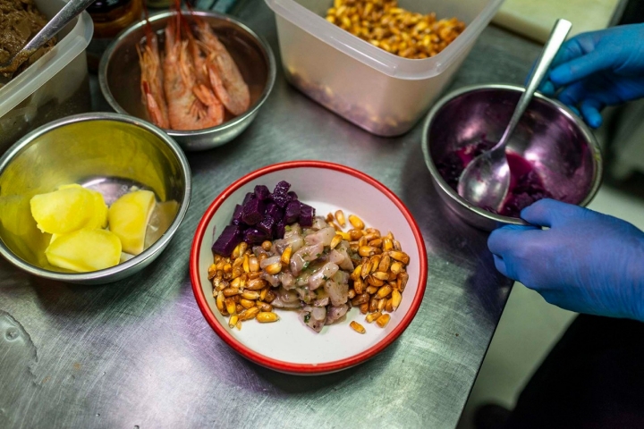 El ceviche clásico de Domenico.