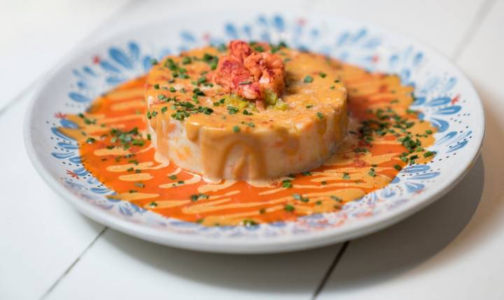 Ensaladilla de carabineros.