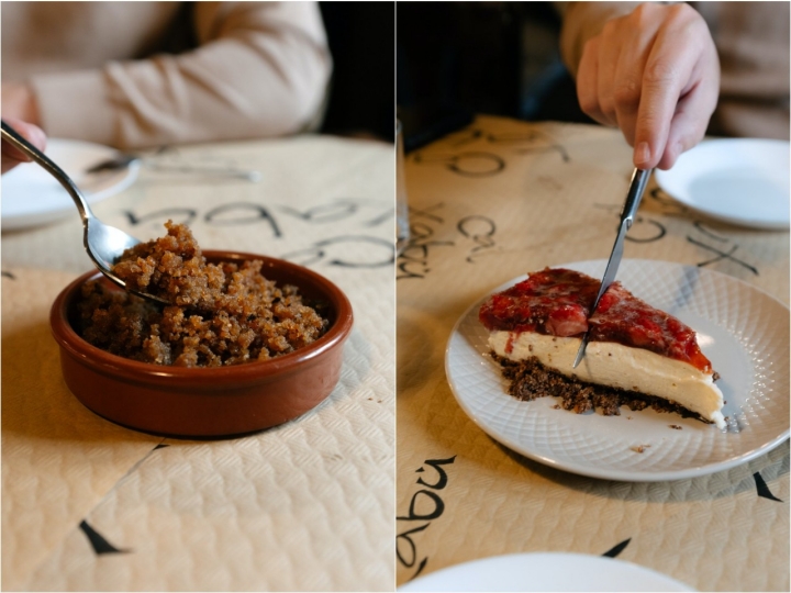 Postres del restaurante Ca'l Xabú (Asturias).