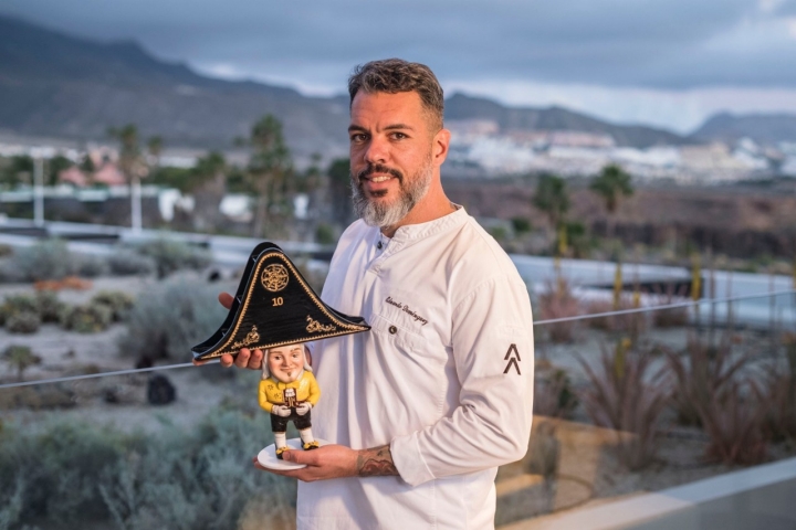 El chef Eduardo Domínguez del restaurante Cráter (Tenerife).