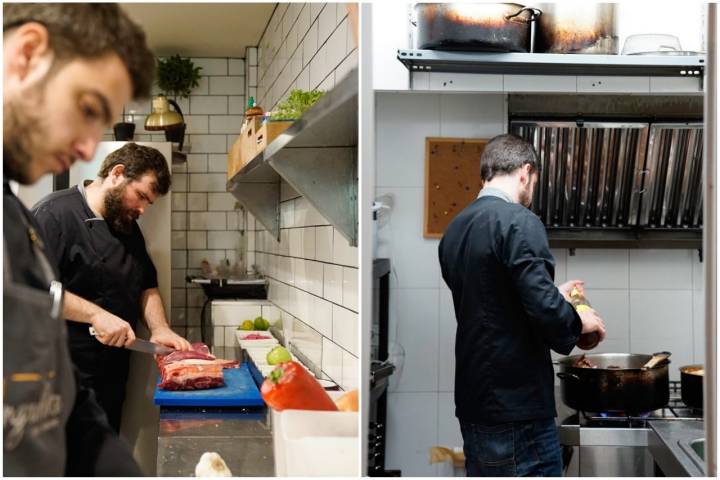 En un cocina tan pequeña, el mantra es el orden.