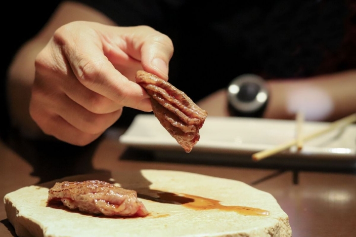 El 'nigiri' de wagyu, soberbio.