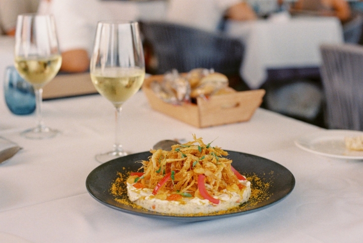 Ensaladilla rusa con gambas de cristal Ensaladilla rusa con gambas de cristal