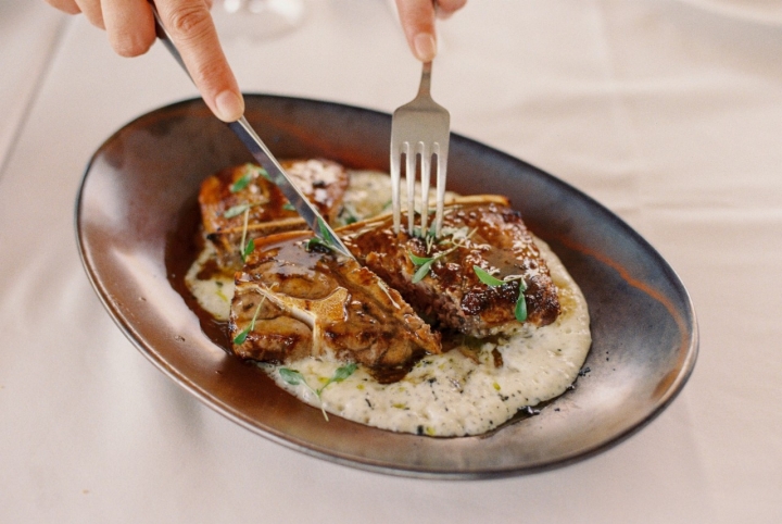 Parpatana de atún rojo con puré de patata Parpatana de atún rojo con puré de patata