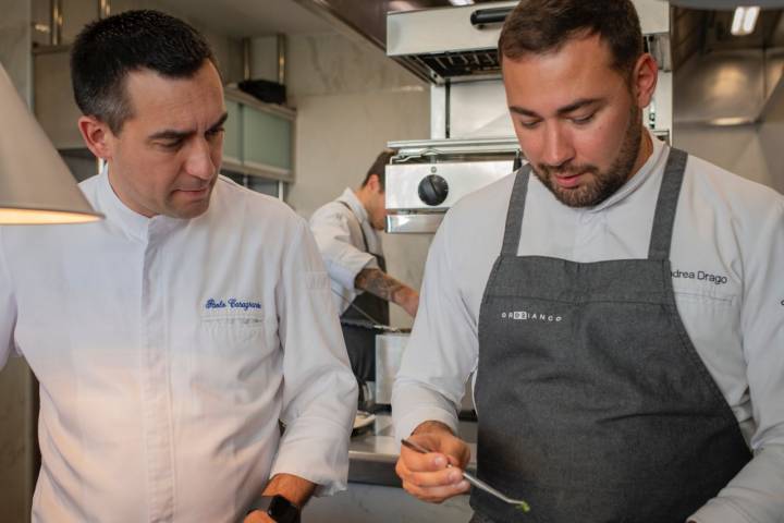 Paolo Casagrande y Andre Drago del restaurante 'Orobianco' (Calpe).