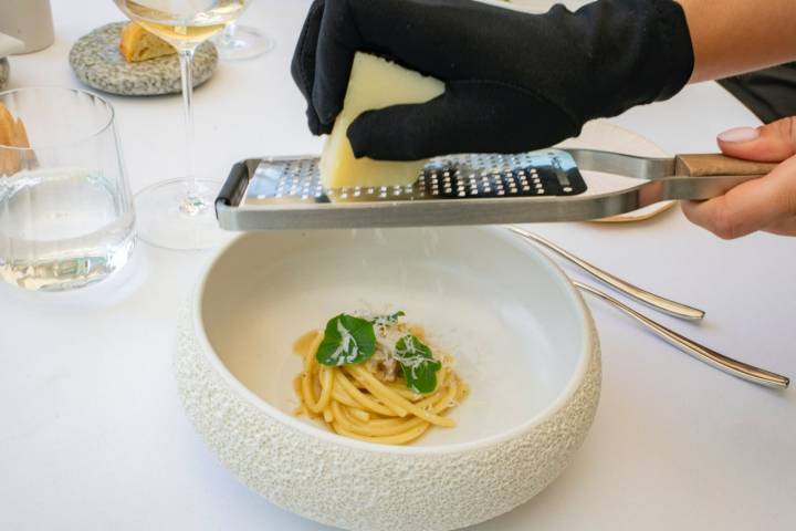 Plato de spaghettoni del restaurante 'Orobianco' (Calpe).