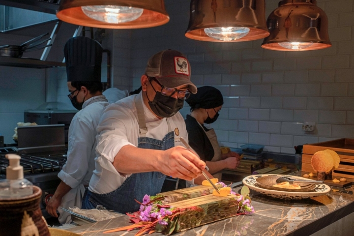 Restaurante 'Quimbaya' (Madrid): Edwin Rodríguez en la cocina