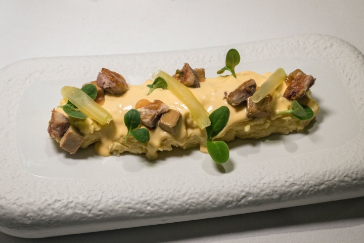 Escacho de papa negra del restaurante Sanabria (Tenerife)