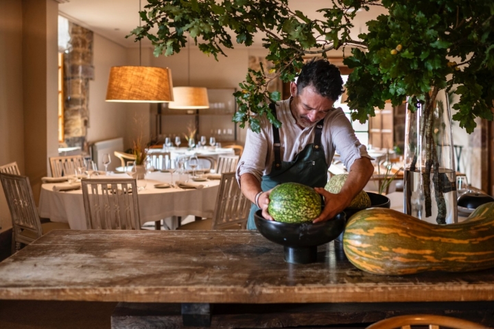 Comedor del restaurante 'Narbasu' (Asturias). Comedor del restaurante 'Narbasu' (Asturias).