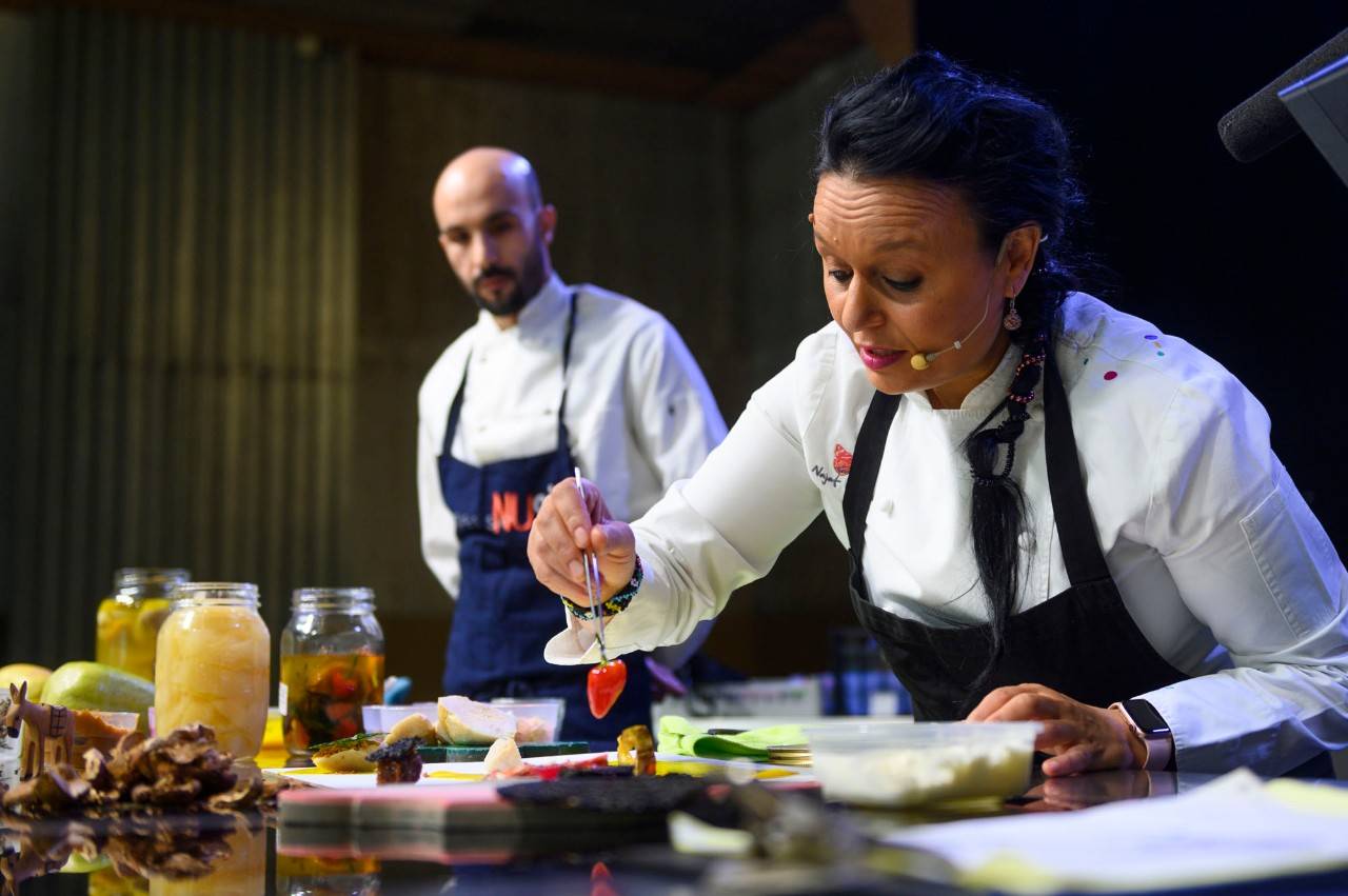 Najat Kaanache fue una de las chefs que protagonizaron el congreso cántabro.