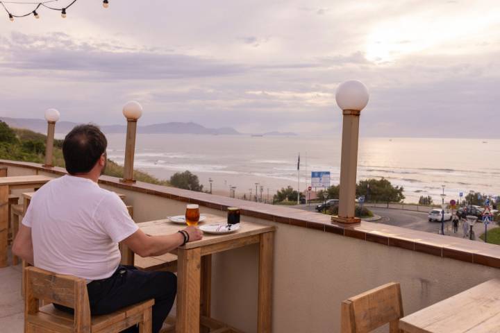 Terraza del 'Solito' en Sopela (Bizkaia)