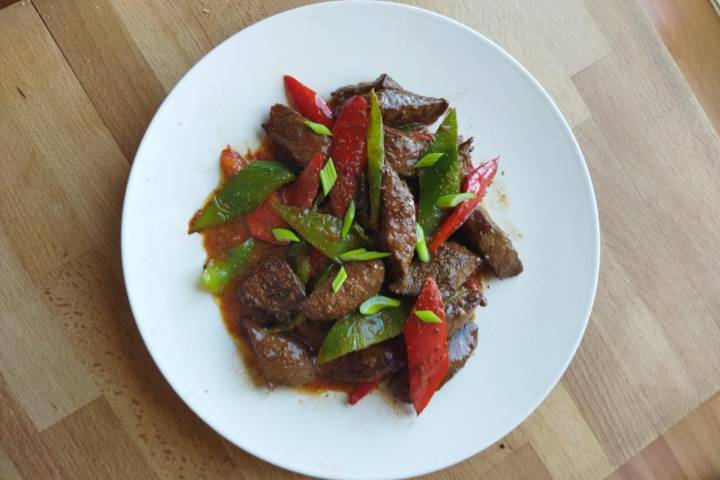 Carne con comino al estilo Zi Ran Niu Rou