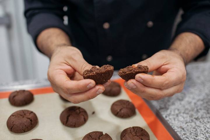 Las galletas se meten durante 10-12 minutos en el horno a 180 grados.