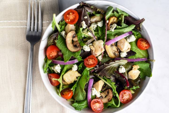 Ensalada templada de Portobelo