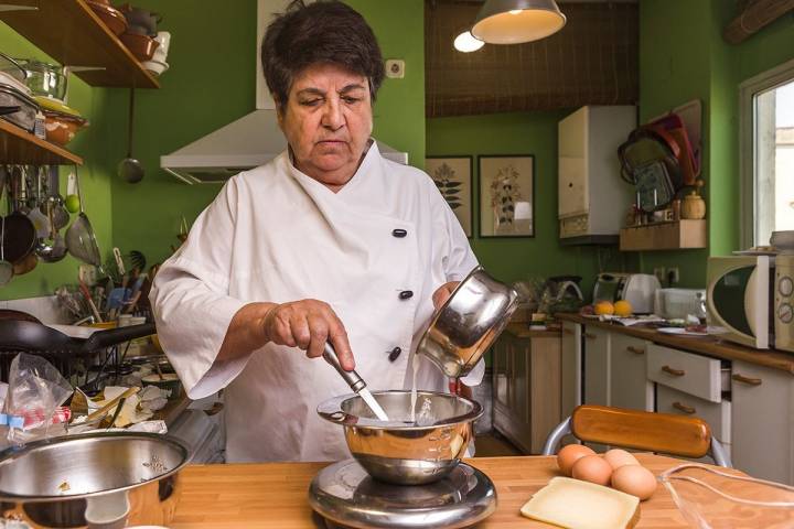 Preparando los requesones de ángeles.