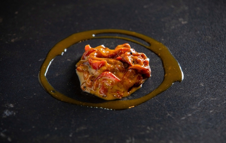 Pimientos asados al carbón de 'Kaleja'. Foto: 'Kaleja'.
