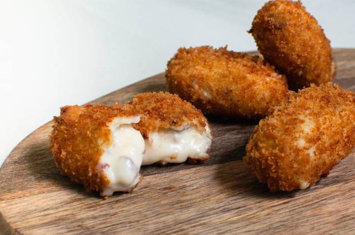 Croquetas de jamón ibérico. Foto: 'Santerra Neotaberna'.