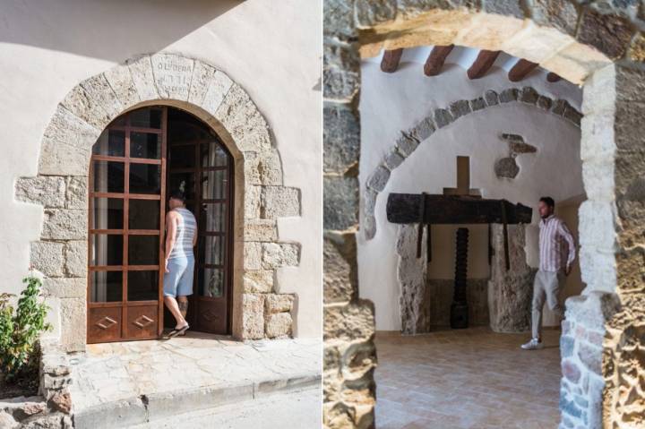 Bodega MontRubí: entrada y hall del hotel