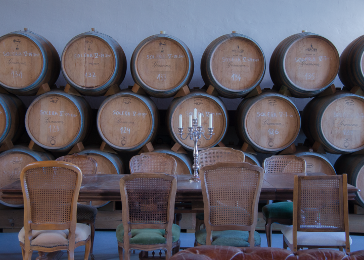 Viajar en el tiempo, y además, recorrer la bodega, es posible a través de las visitas guiadas que organizan.