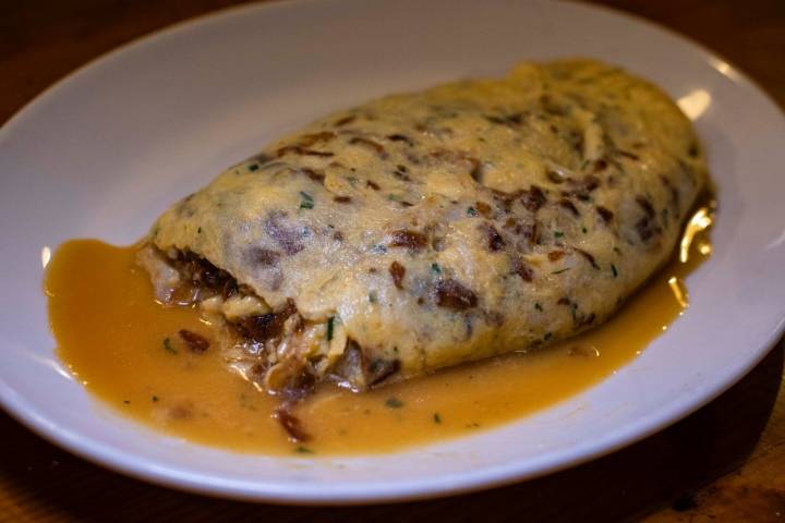 Sidrería Astarbe: tortilla de bacalao