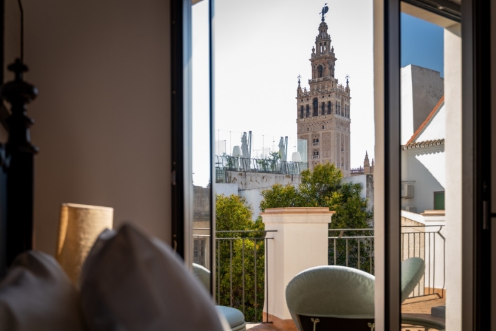 La Giralda desde una de las habitaciones.