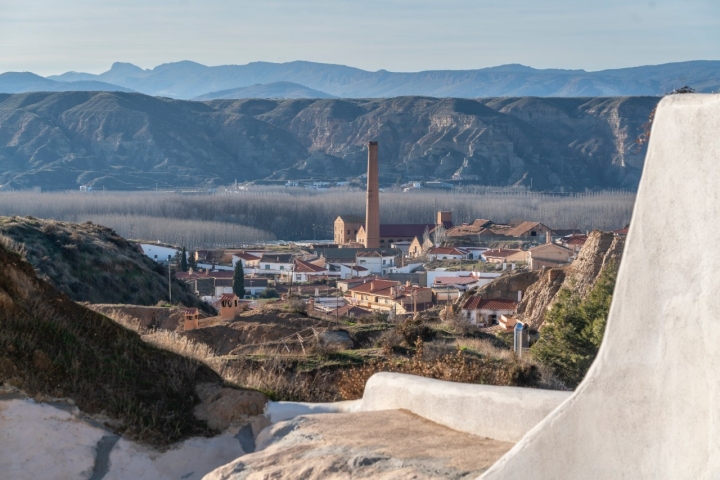 Vistas de Benalúa desde las cuevas.