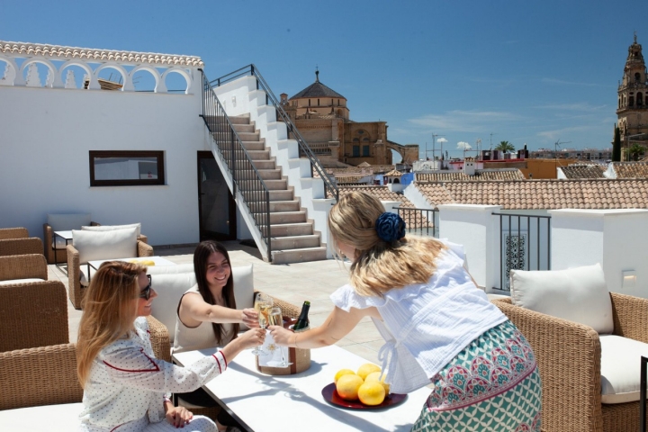 Hotel Portería Santa Clara terraza