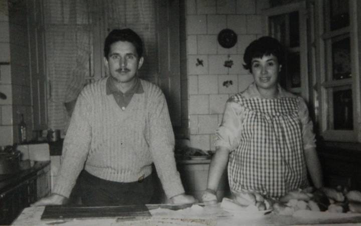Félix Paniego y Marisa Sánchez en la cocina del 'Echaurren'
