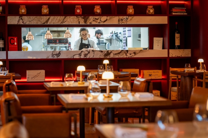 La cocina vista del restaurante. La cocina vista del restaurante.