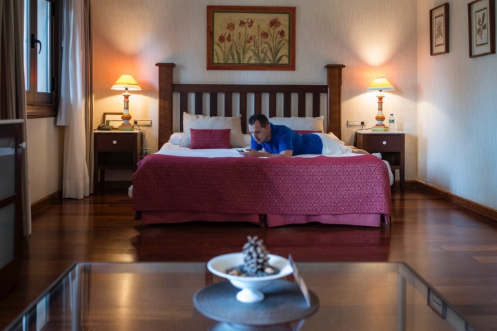 Habitación del hotel Villalba (Vilaflor, Tenerife).
