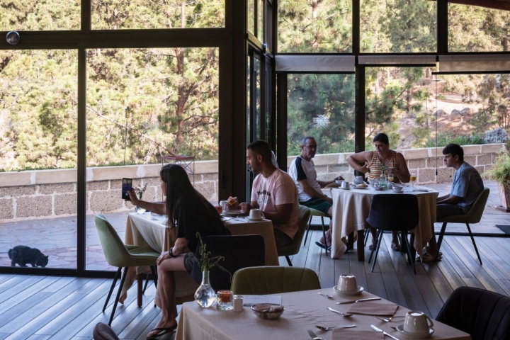 Comedor del hotel Villalba (Vilaflor, Tenerife).