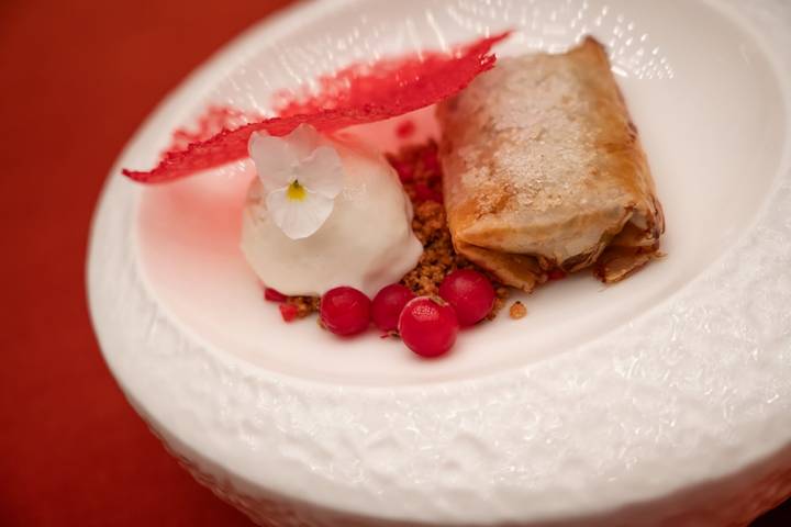 Strudel de manzana. 