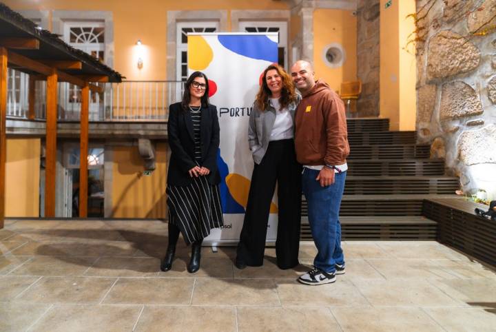 Beatriz Giacomini, María Ritter y Vasco Coelho.