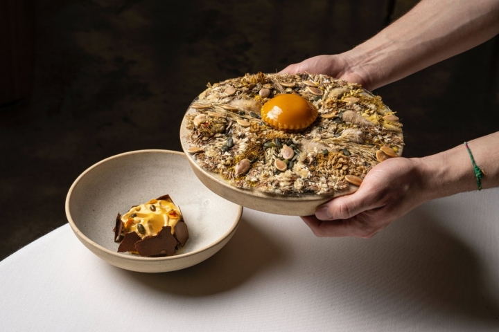 Plato del menú de Ricard Camarena (3 Soles Guía Repsol en Valencia)