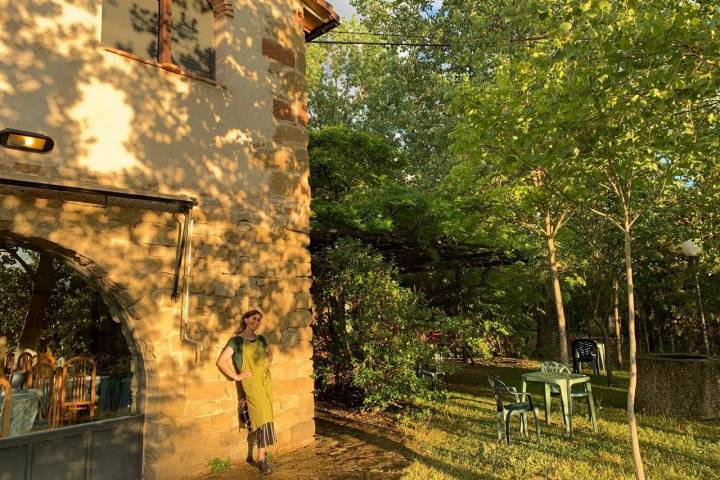 Marisa Marcuello es la cocinera y propietaria del Camping La Banera, en Ayerbe (Huesca). Foto cedida