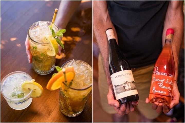  Coctelería clásica y una buena selección de vinos. Coctelería clásica y una buena selección de vinos.