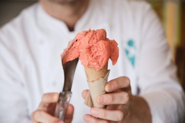 Helado de la heladería ibicenca Dodó Gelato