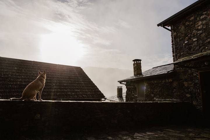 Solo vigila la salida del sol en el patio de O Cabo do Mundo.