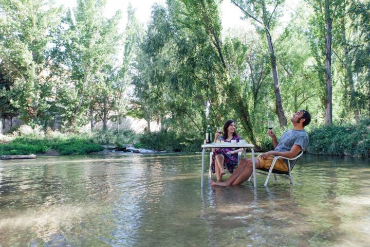 Una sobremesa al fresco del Duratón.