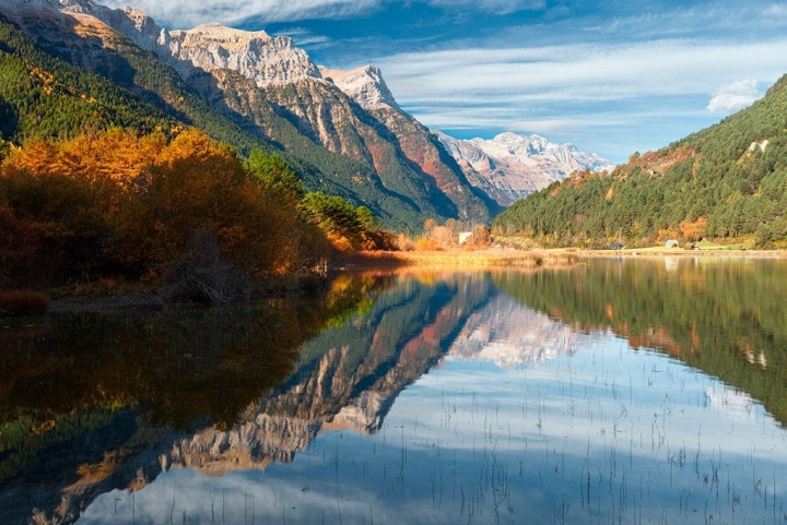 El Valle de Pineta en otoño. Foto: shutterstock.