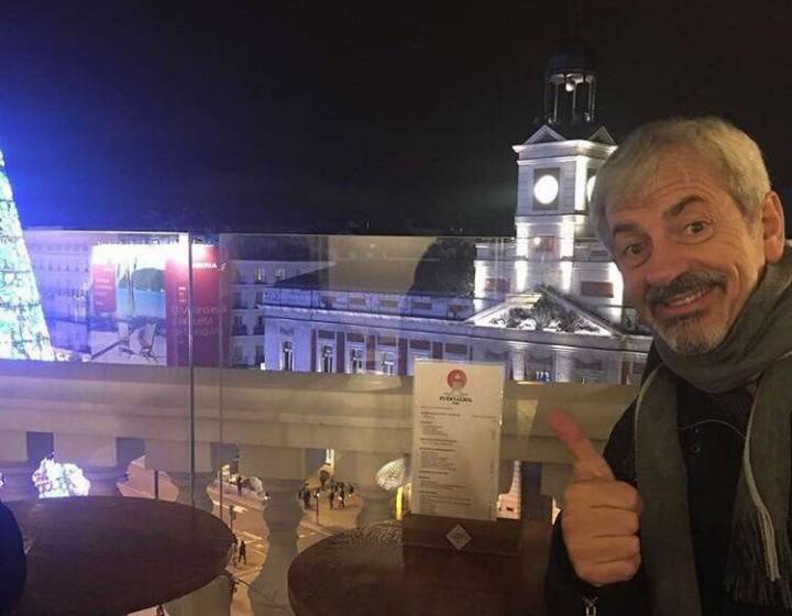 En la terraza de 'Puertalsol' de Alberto Chicote, con vistas a la céntrica plaza de Madrid. Foto cedida.