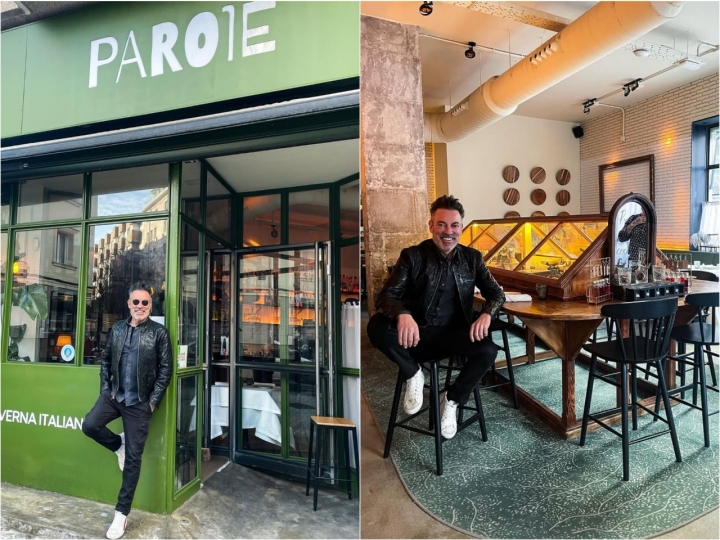 Manolo Quijano en su restaurante Parole de Madrid