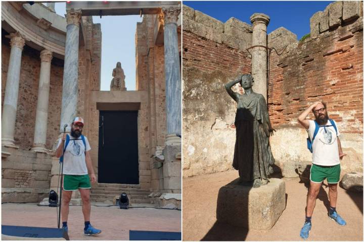 Mérida, una visita muy 'teatral'. Foto: Twitter Ignatius Farray.