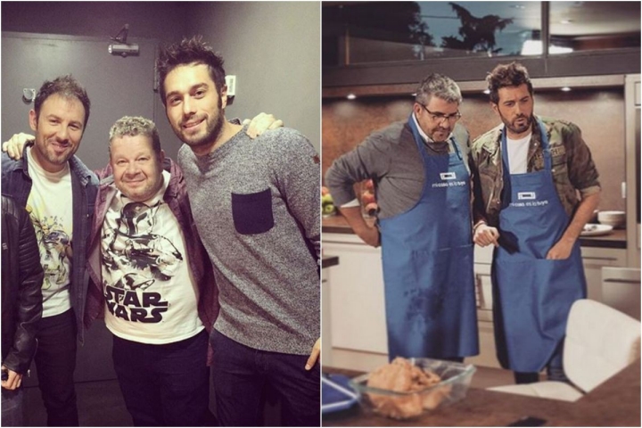 Con Chicote y Florentino, buenos amigos. Fotos: Instagram.